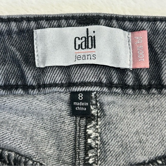 Cabi 100% Boyfriend Jean‎ Charcoal 4329 Women's Size 8 EUC - Picture 4 of 8